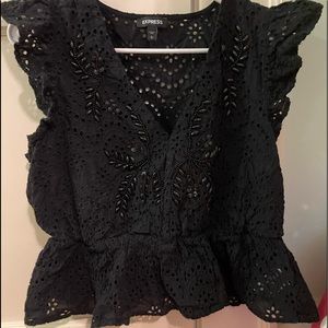 Express black blouse